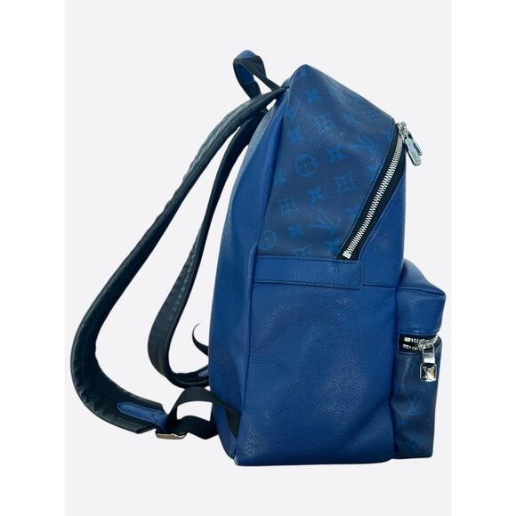 Louis Vuitton Blue Taigarama Monogram Discovery Backpack - Picture 2 of 6